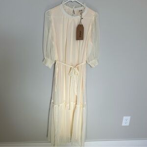 Women’s Listicle Dress, Cream, Large